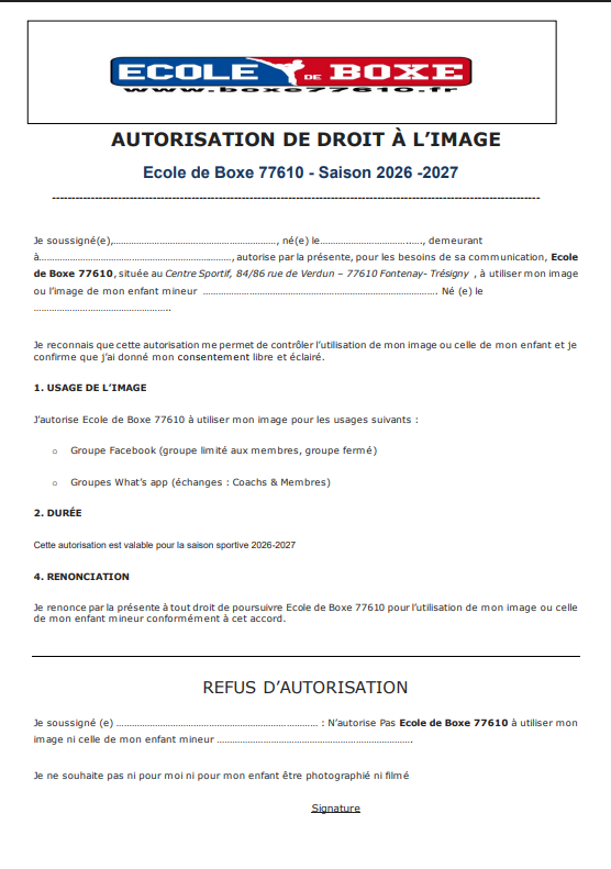 Droit a l'image